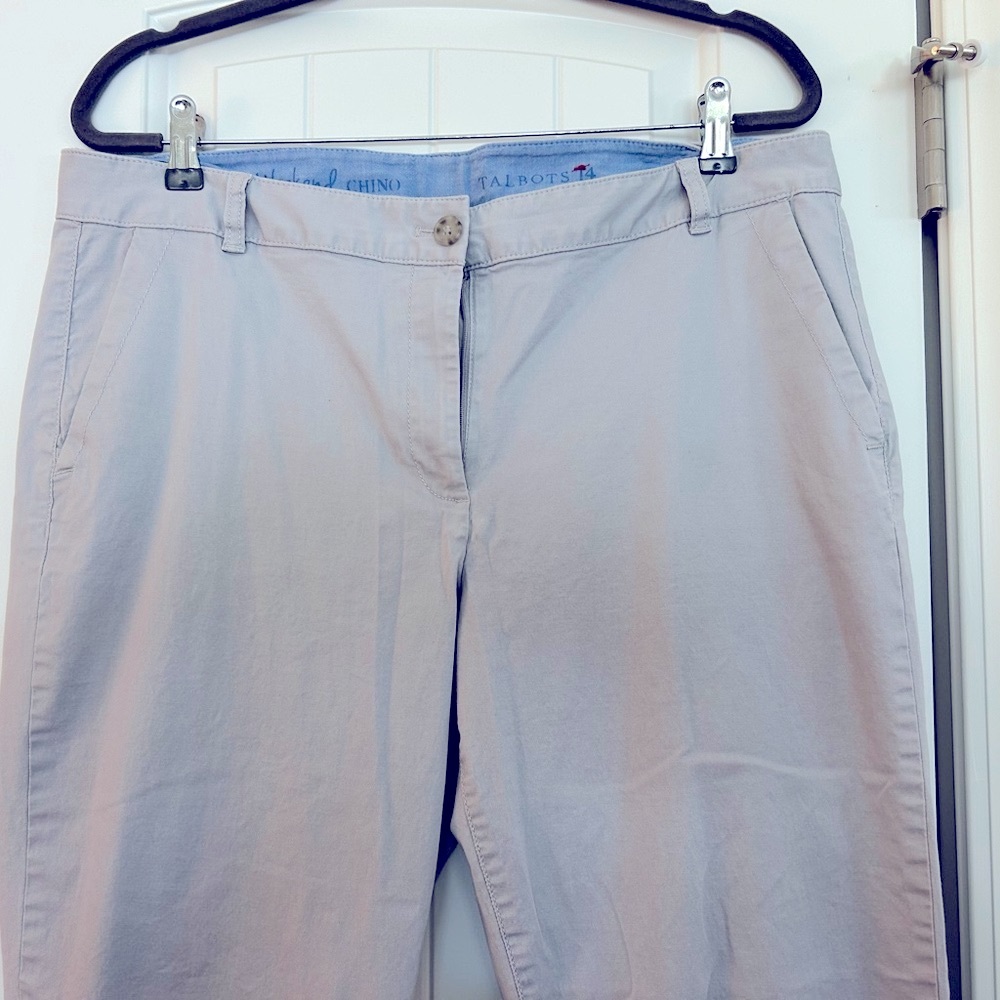 Talbots Gray Chino Pants